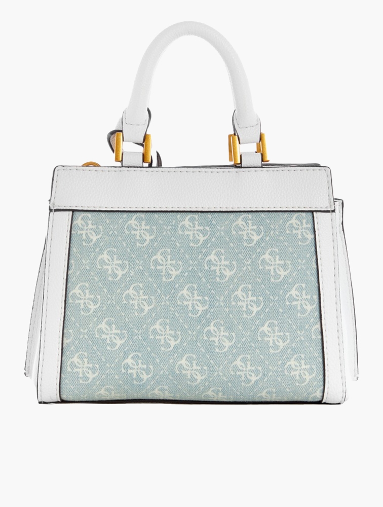 MyRunway Shop GUESS Denim Logo Katey Mini Satchel Bag for Women